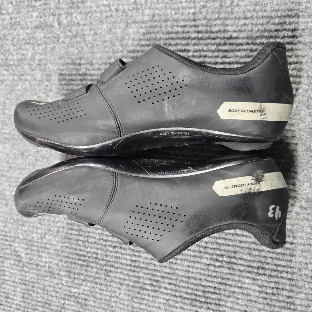Specialized Torch 1.0 Cycling Shoes Mens 9.5 EU 43‎ Black 3-Bolt Road